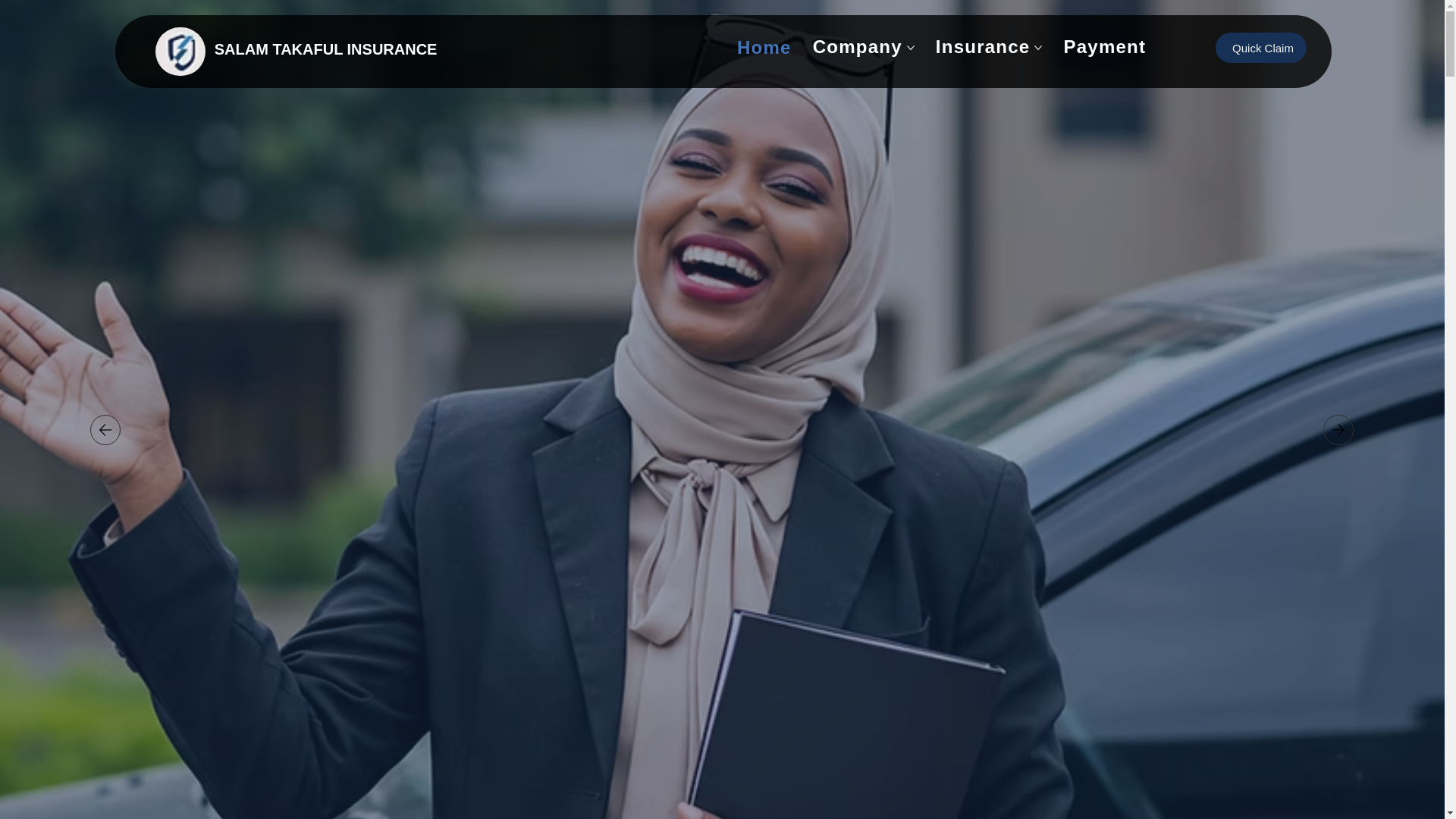 website screenshot of https://salamtakaful.online/
