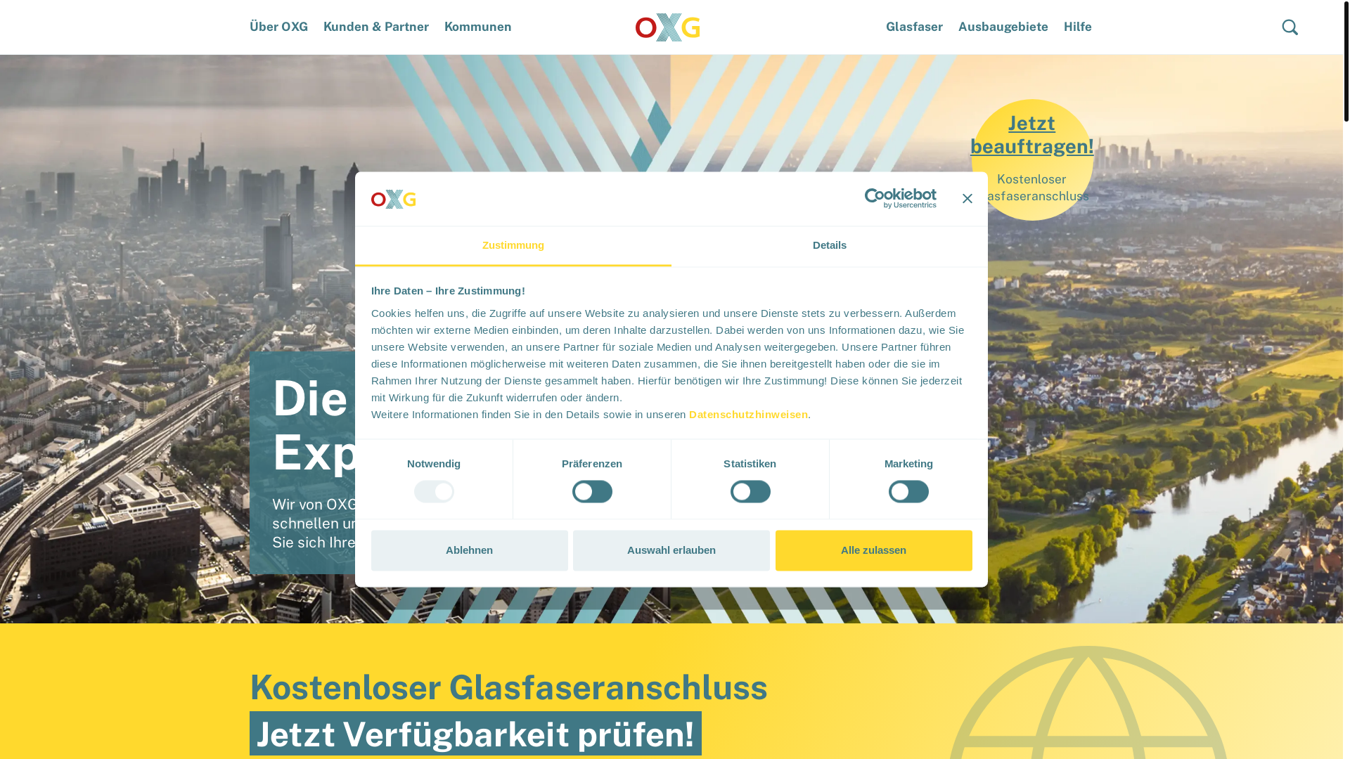 website screenshot of https://oxgcareers.de/