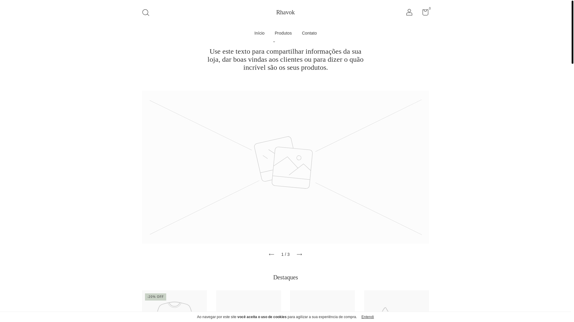 website screenshot of https://rhavok.com.br/