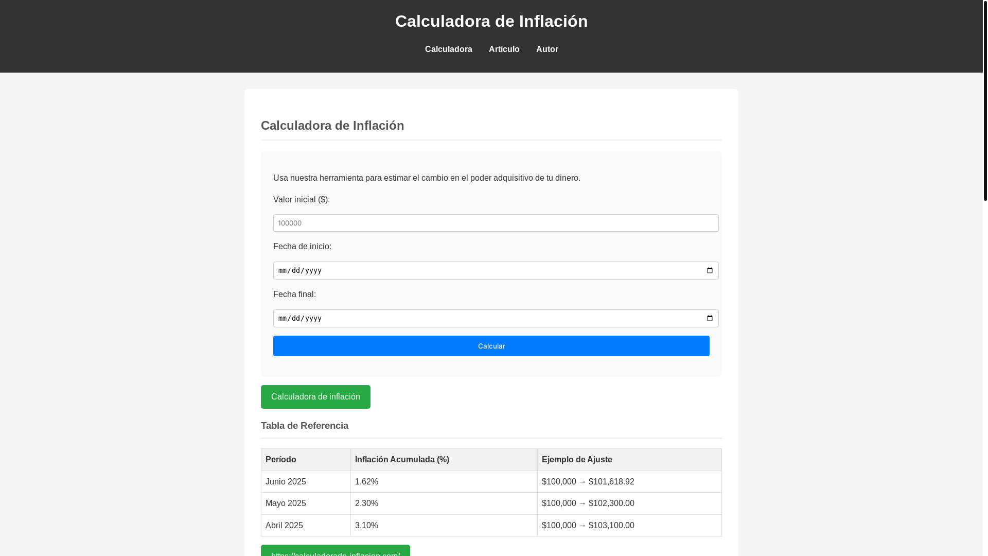 website screenshot of https://calculadora-de-inflacin.pages.dev/