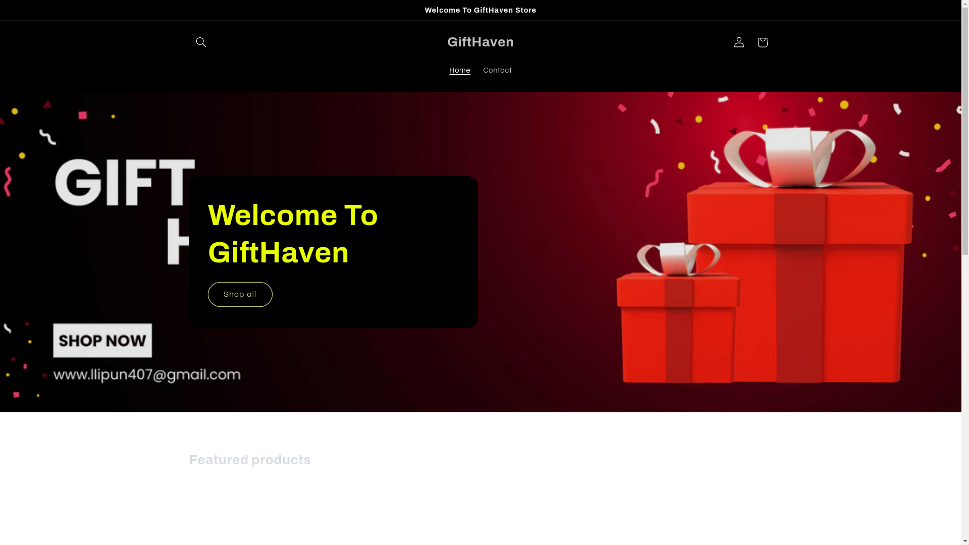 website screenshot of https://gift-haven.online/
