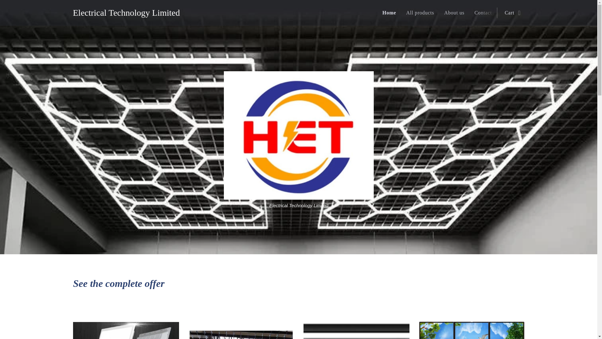 website screenshot of https://electricaltechnologylimited.com/