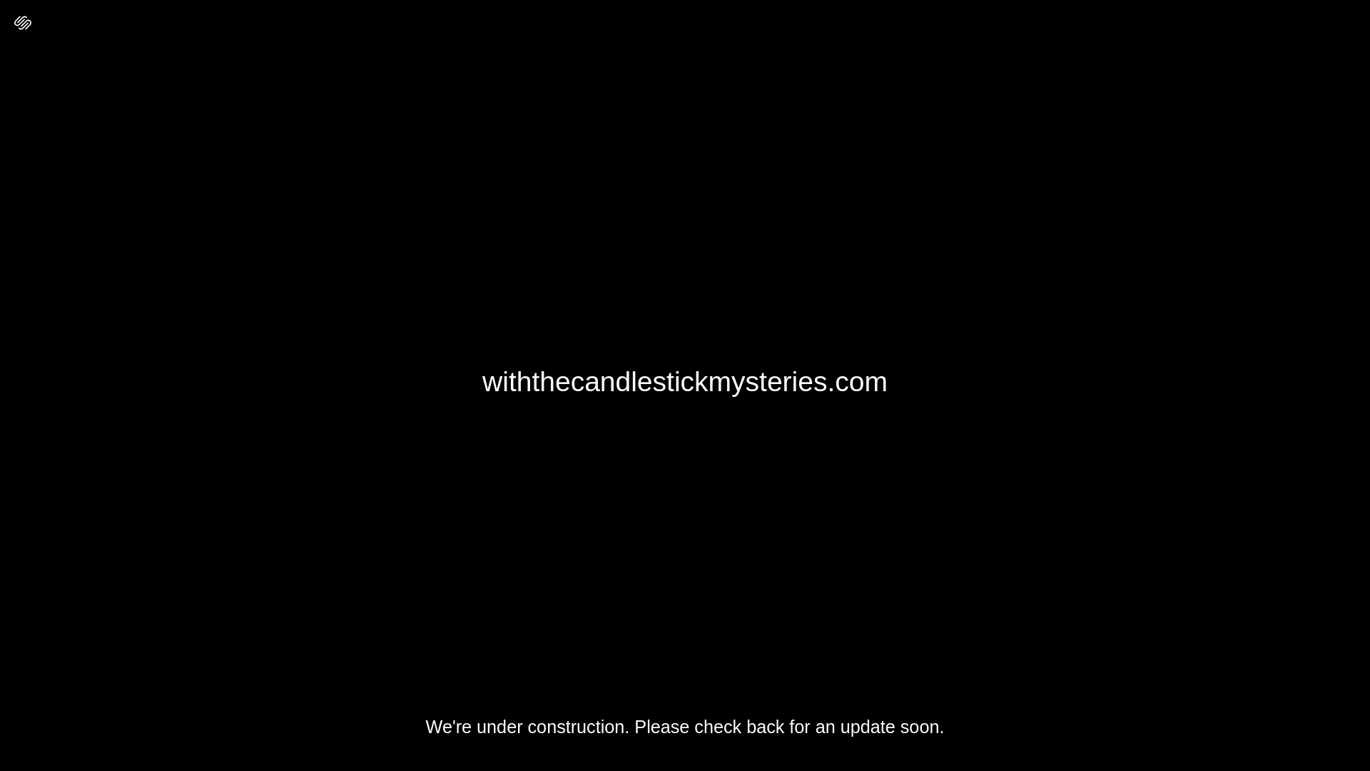 website screenshot of https://withthecandlestickmysteries.com/