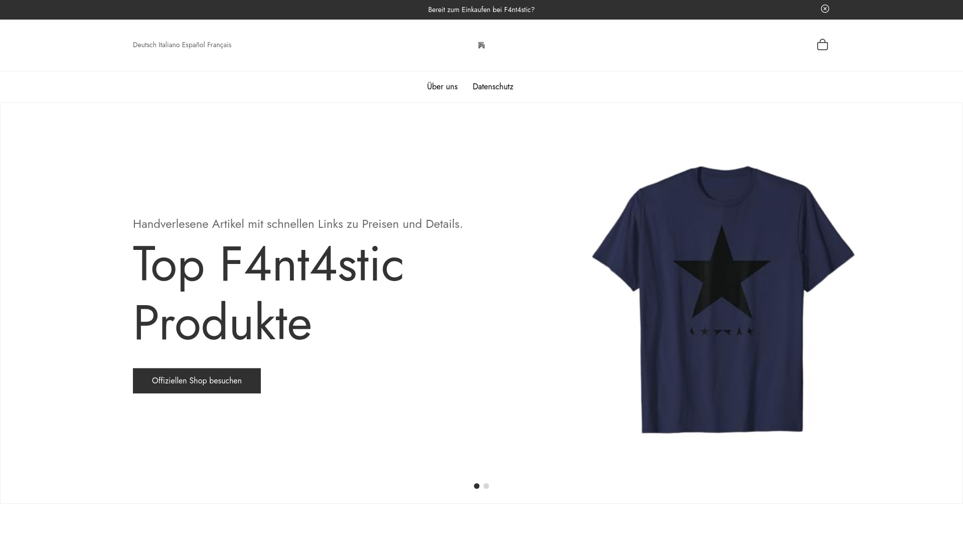 website screenshot of https://f4nt4stic.de