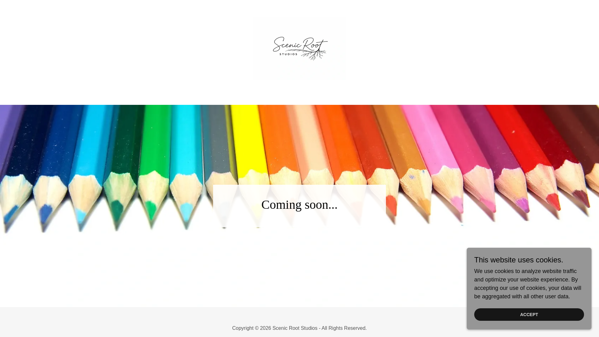 website screenshot of https://scenicrootstudios.com