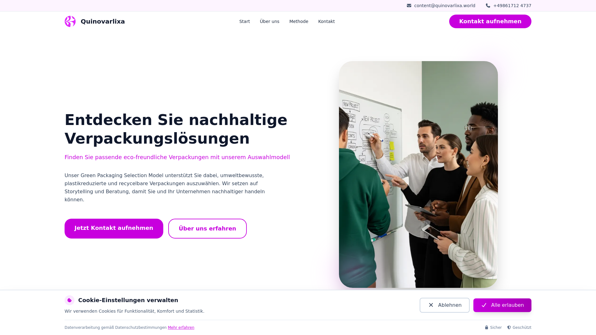 website screenshot of https://quinovarlixa.world/