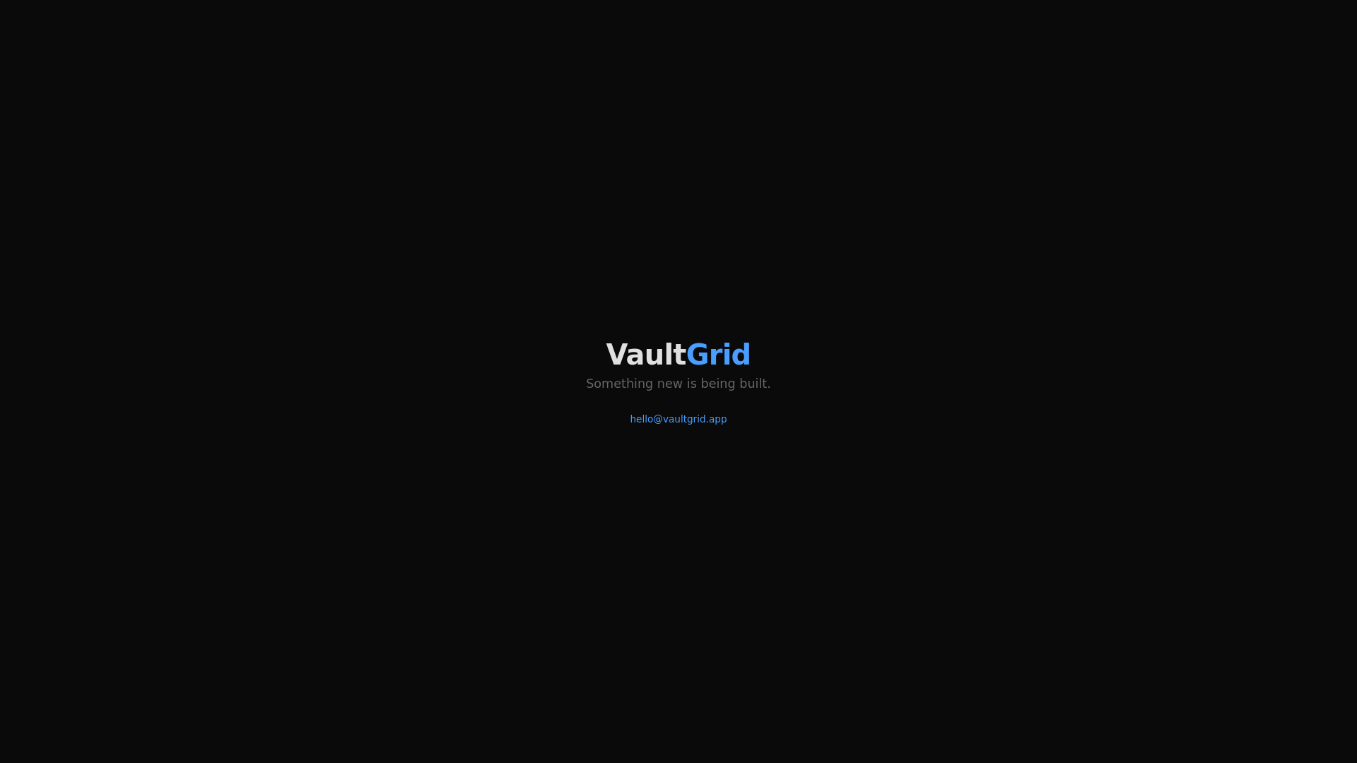 website screenshot of https://vaultgrid.pages.dev/