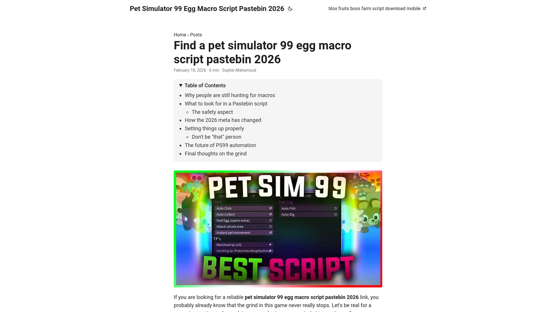 website screenshot of https://pet-simulator-99-egg-macro-script-pastebin-2026.pages.dev/