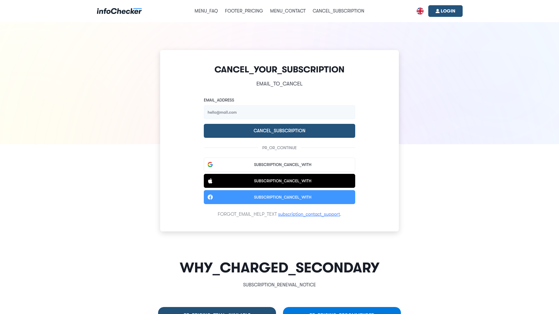 website screenshot of https://infocheck-support.com/