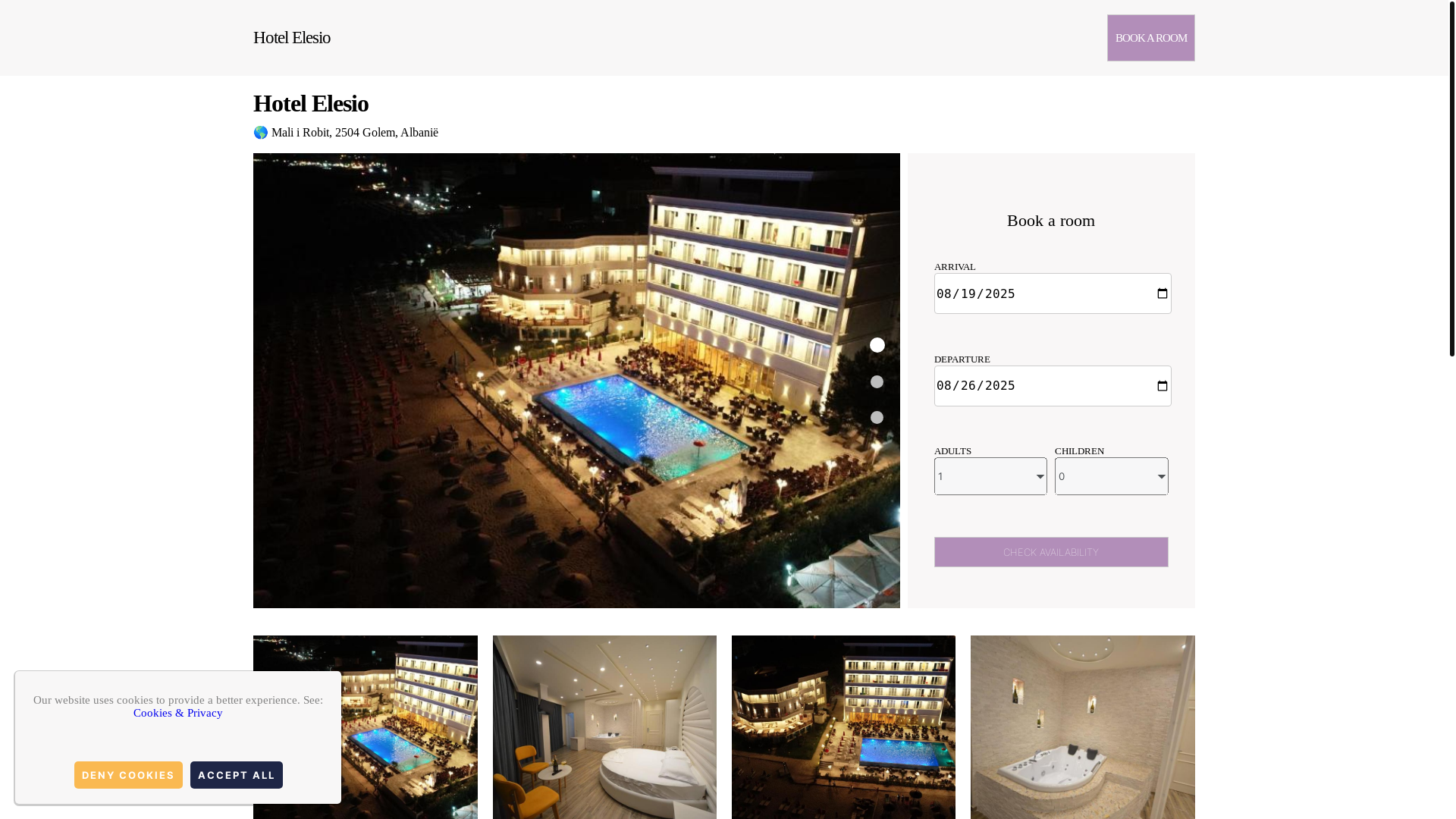 website screenshot of https://resort-elesio.org.es/