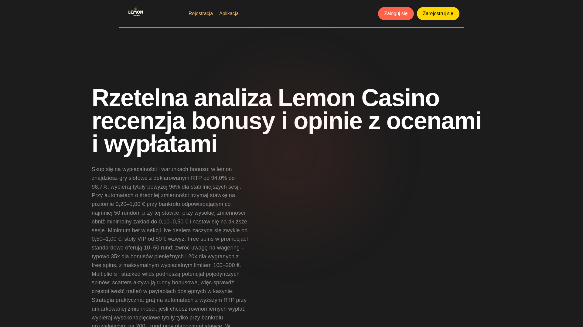 website screenshot of https://lemoncasino-online.com.pl/