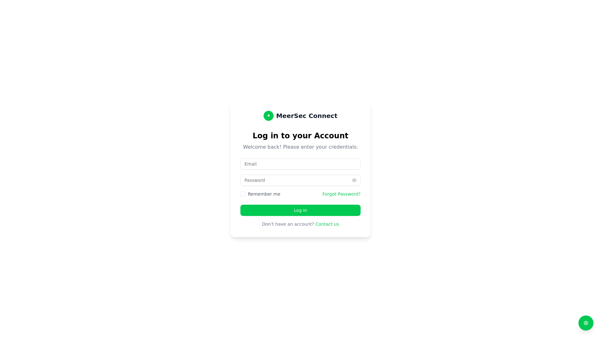 website screenshot of https://meersec-connect.pages.dev/