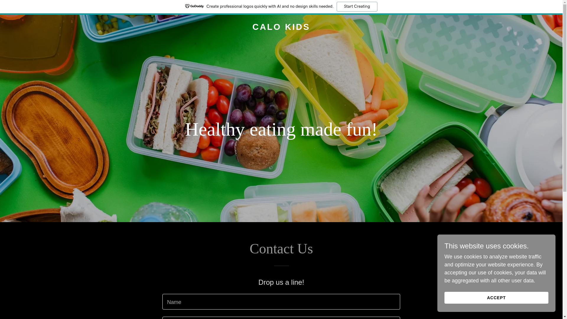 website screenshot of https://calokids.app/