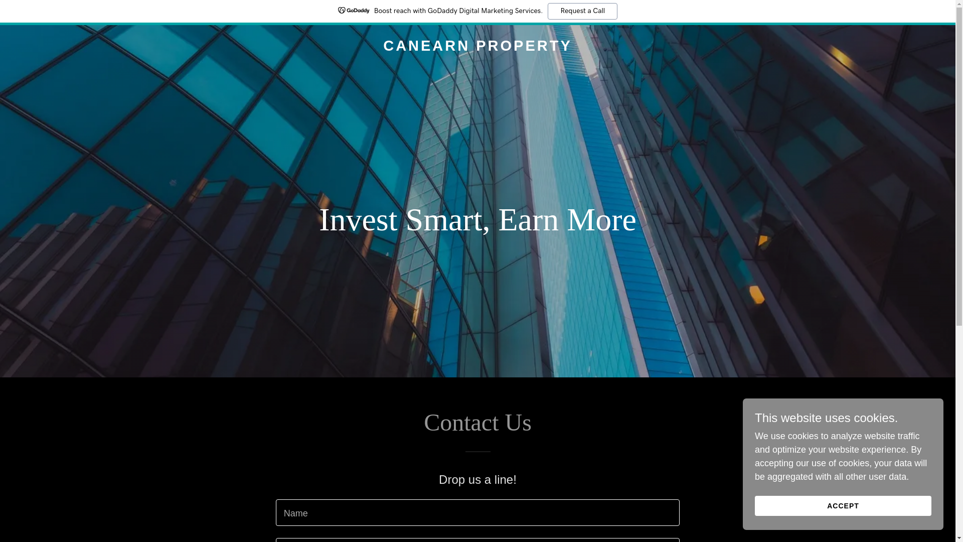 website screenshot of https://canearn.property/