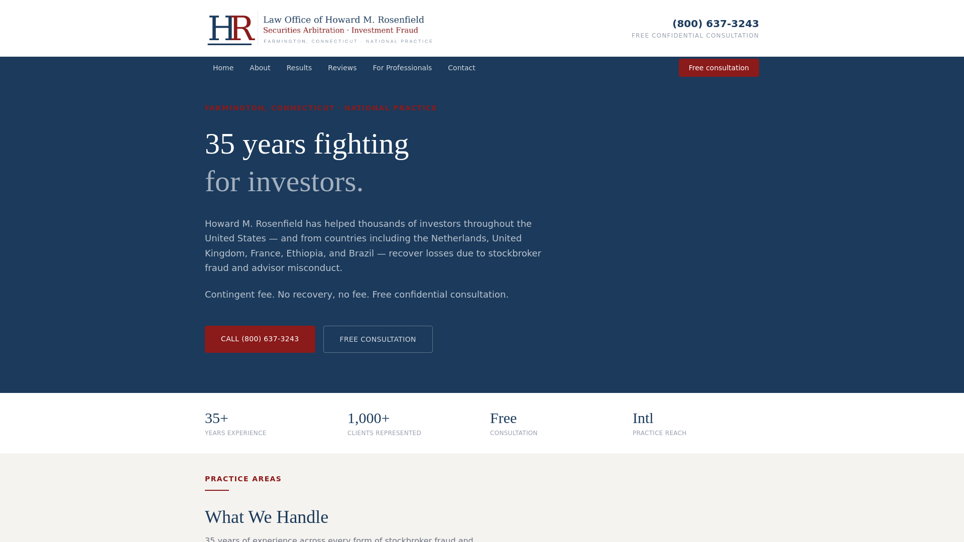 website screenshot of https://rosenfield-svelte.pages.dev/