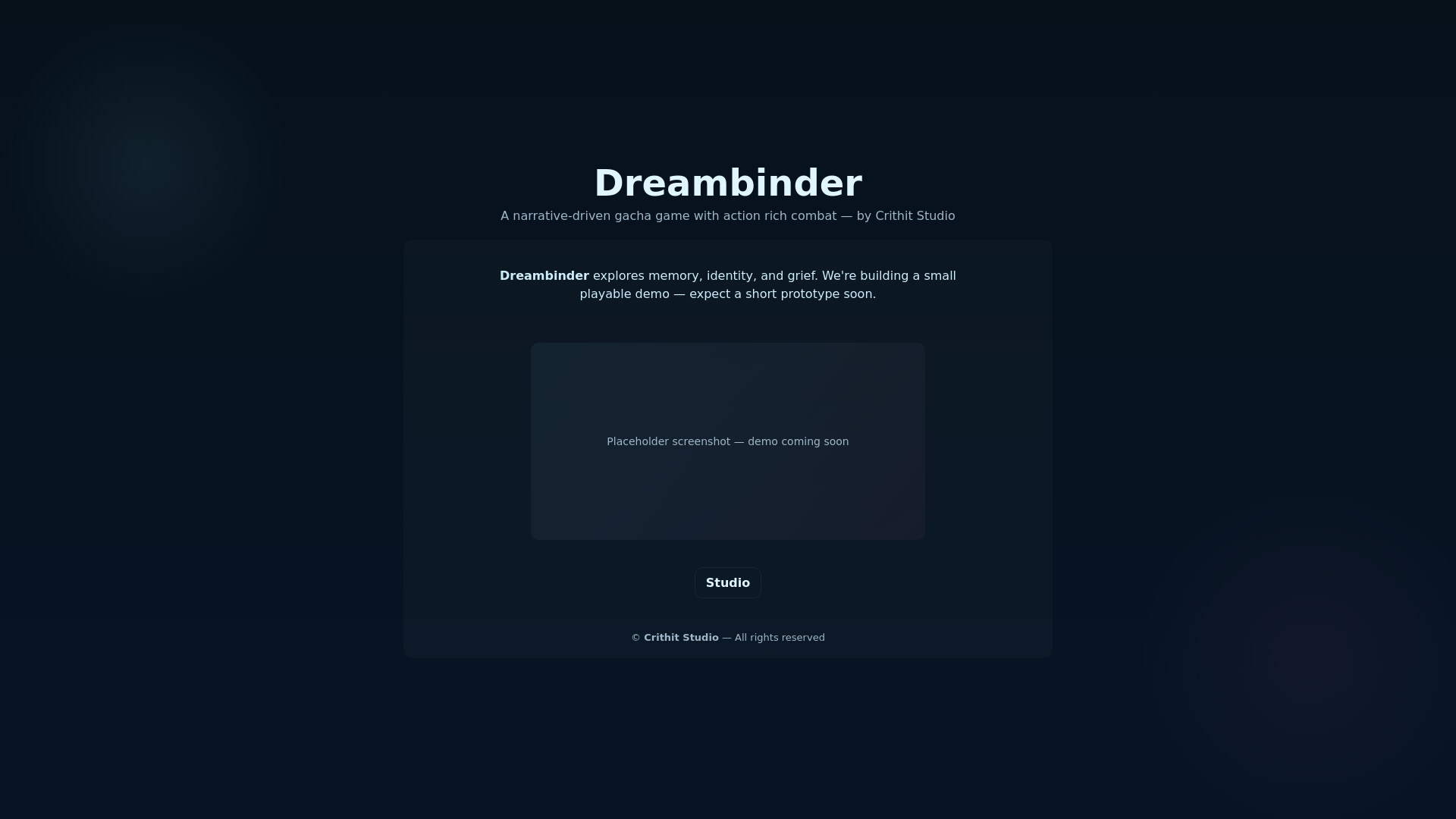 website screenshot of https://dreambinder-site.pages.dev/