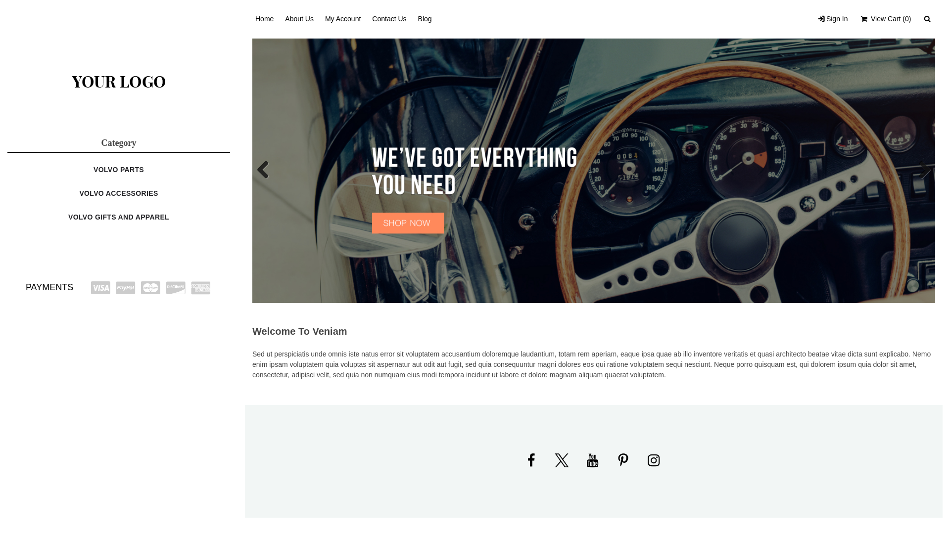 website screenshot of https://swedishpartsonline.com/