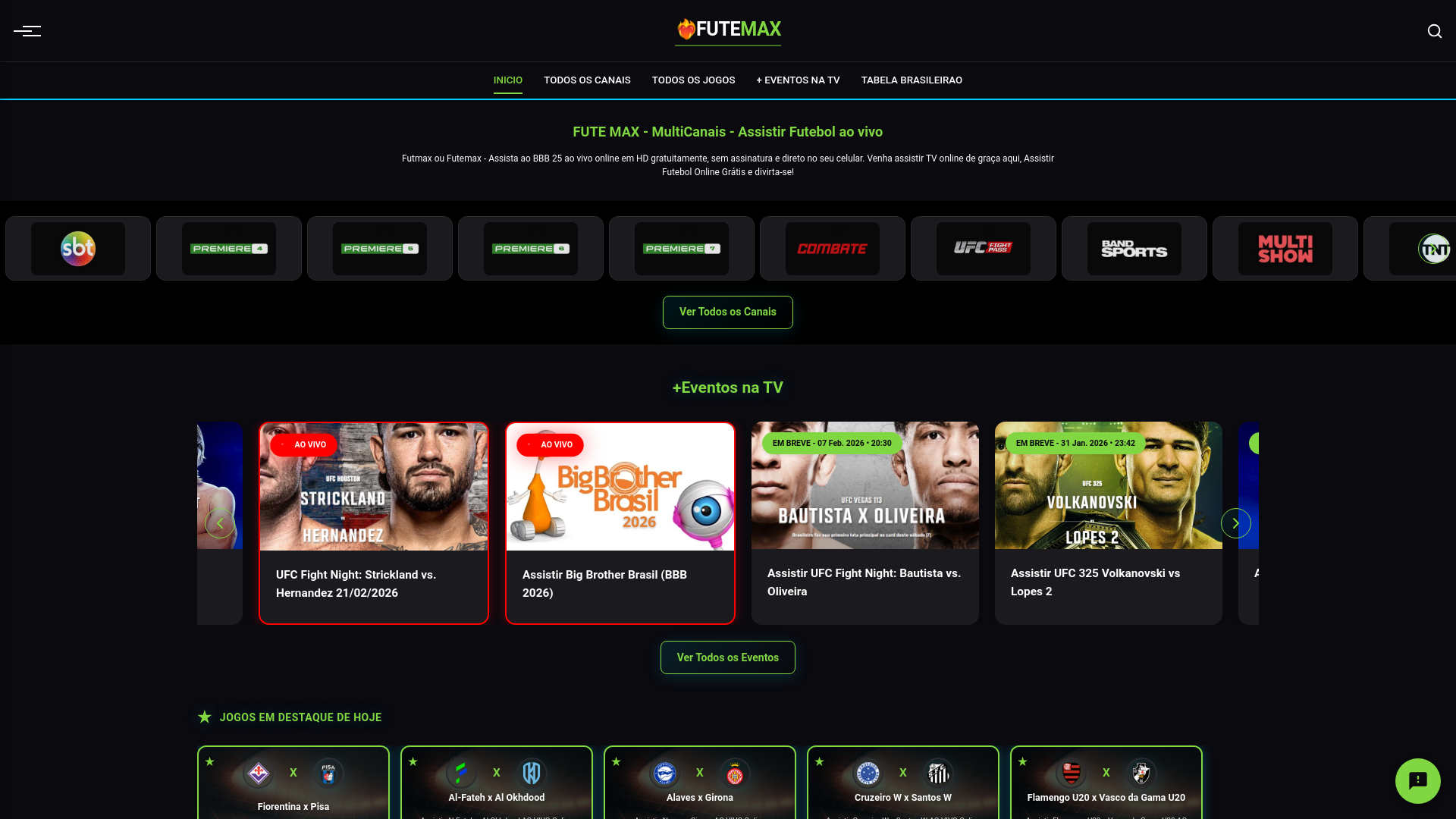 website screenshot of https://futemax.trade/