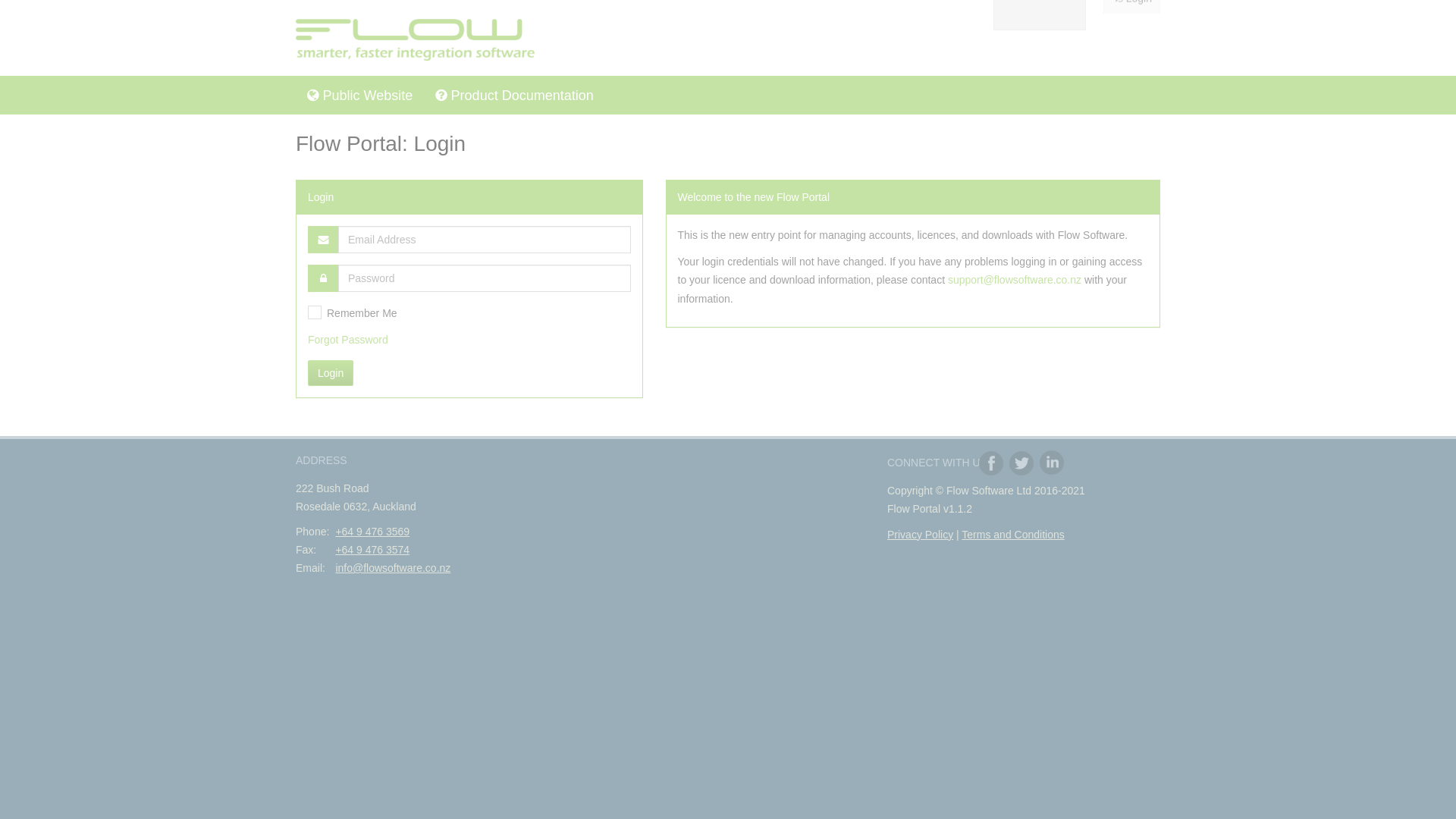 website screenshot of https://flow.net.nz