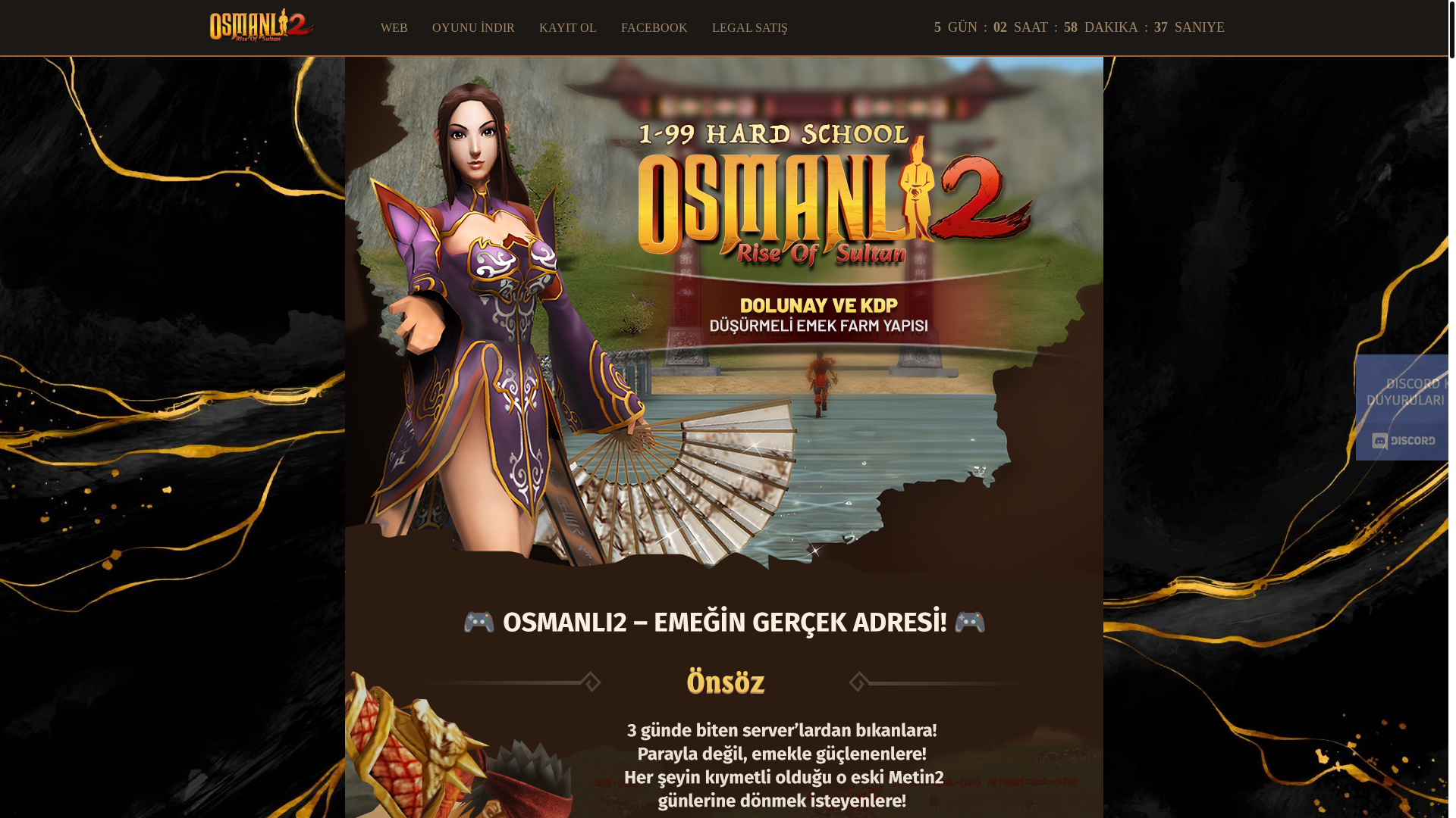 website screenshot of https://osmanli2.net/