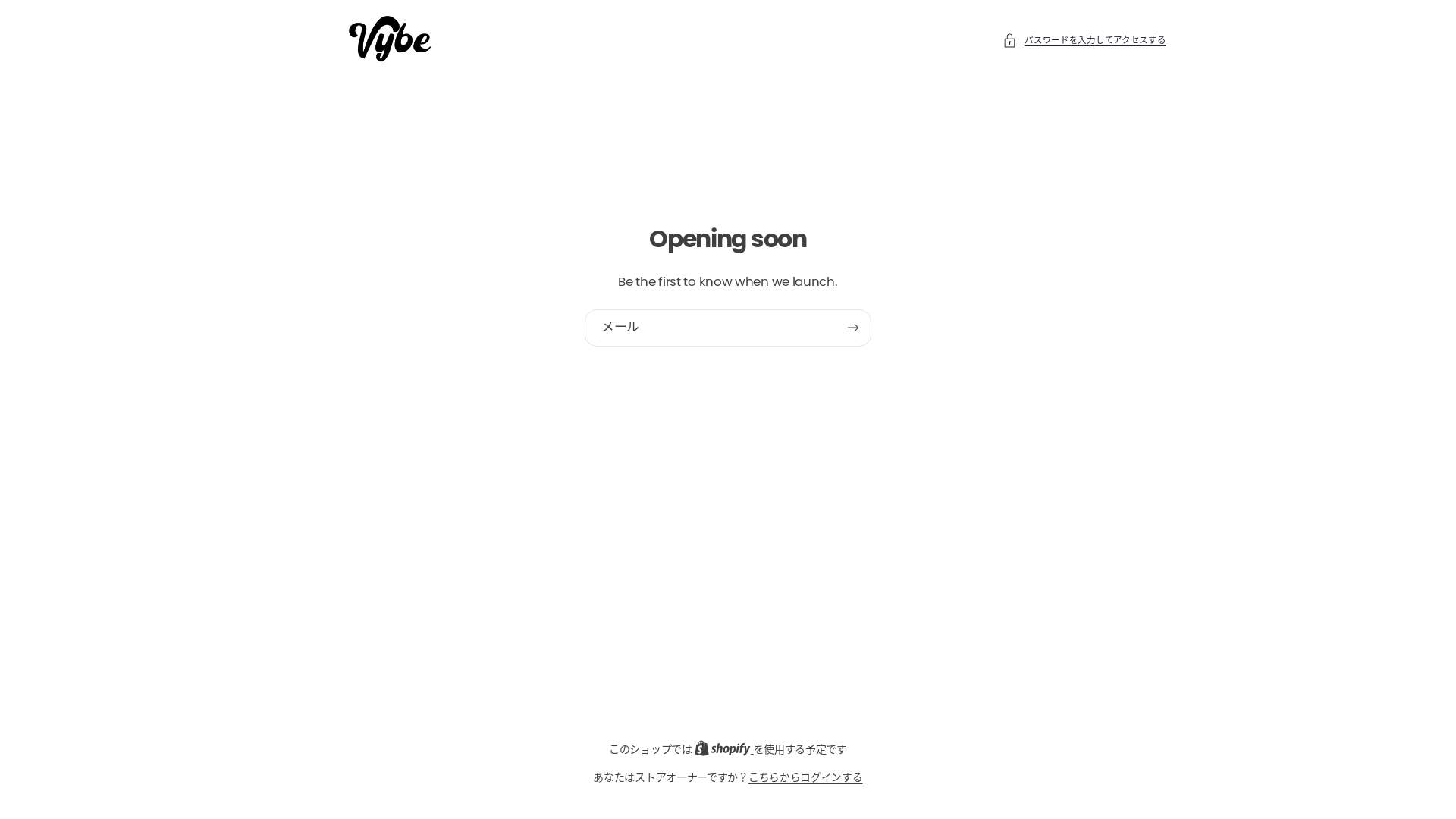 website screenshot of https://vybesstore.com/