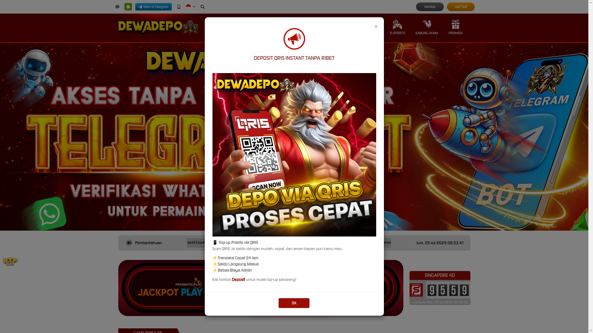 website screenshot of https://dewadepowoke.com/