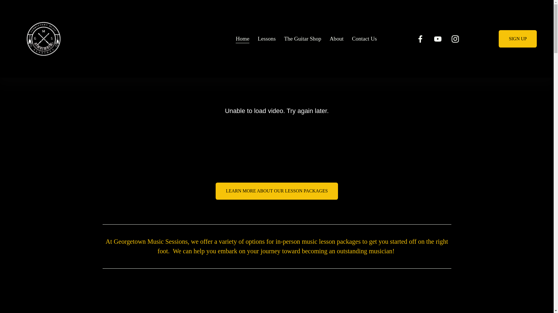 website screenshot of https://georgetownmusicsessions.com/
