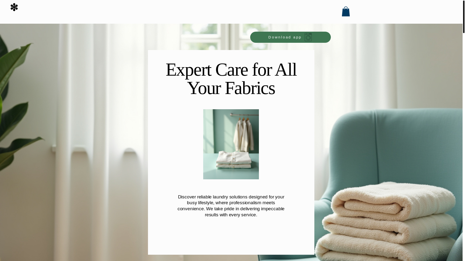 website screenshot of https://gliscentlaundry.com/
