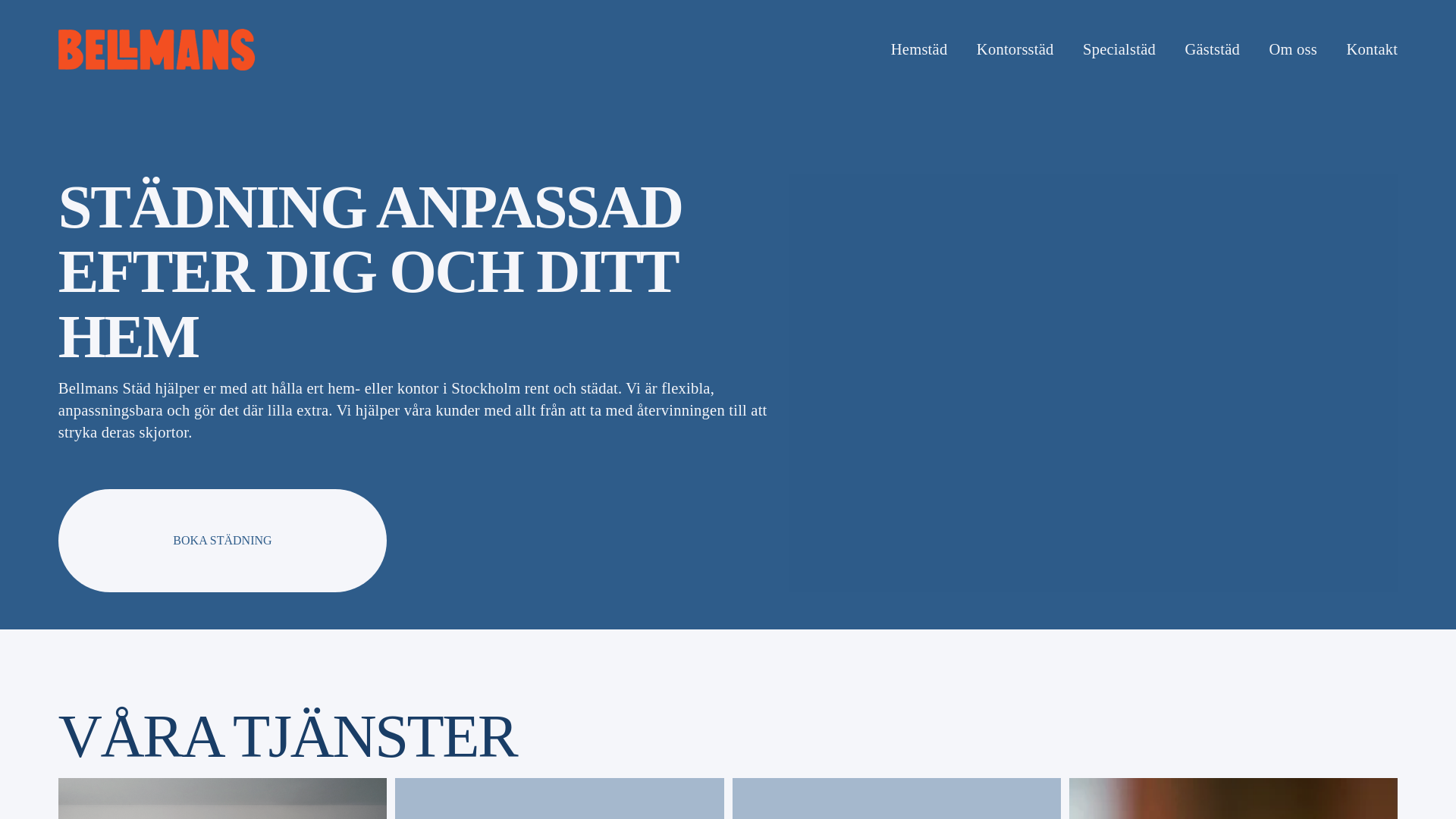 website screenshot of https://bellmansstad.com