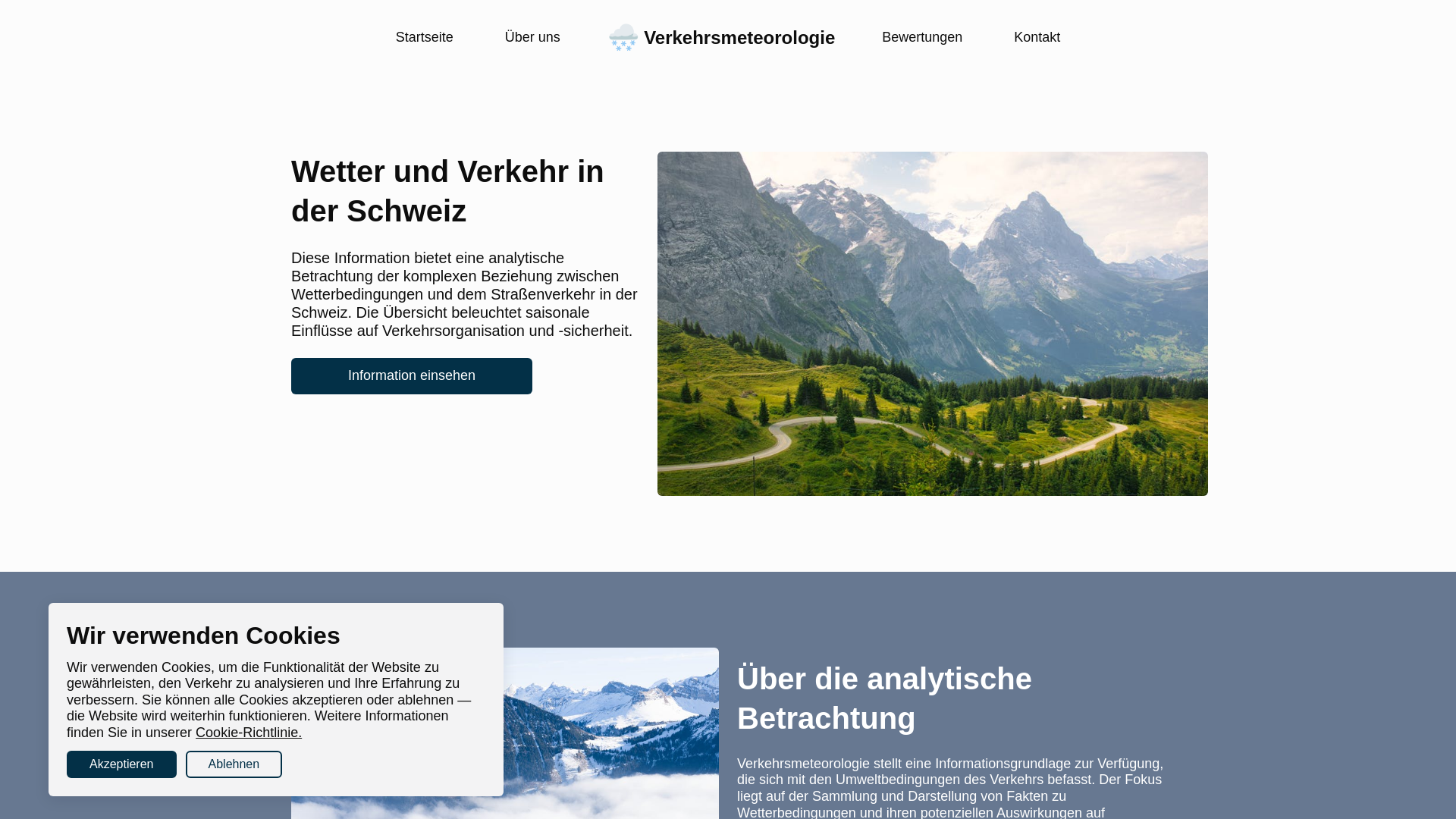 website screenshot of https://roadguideswiss.com/