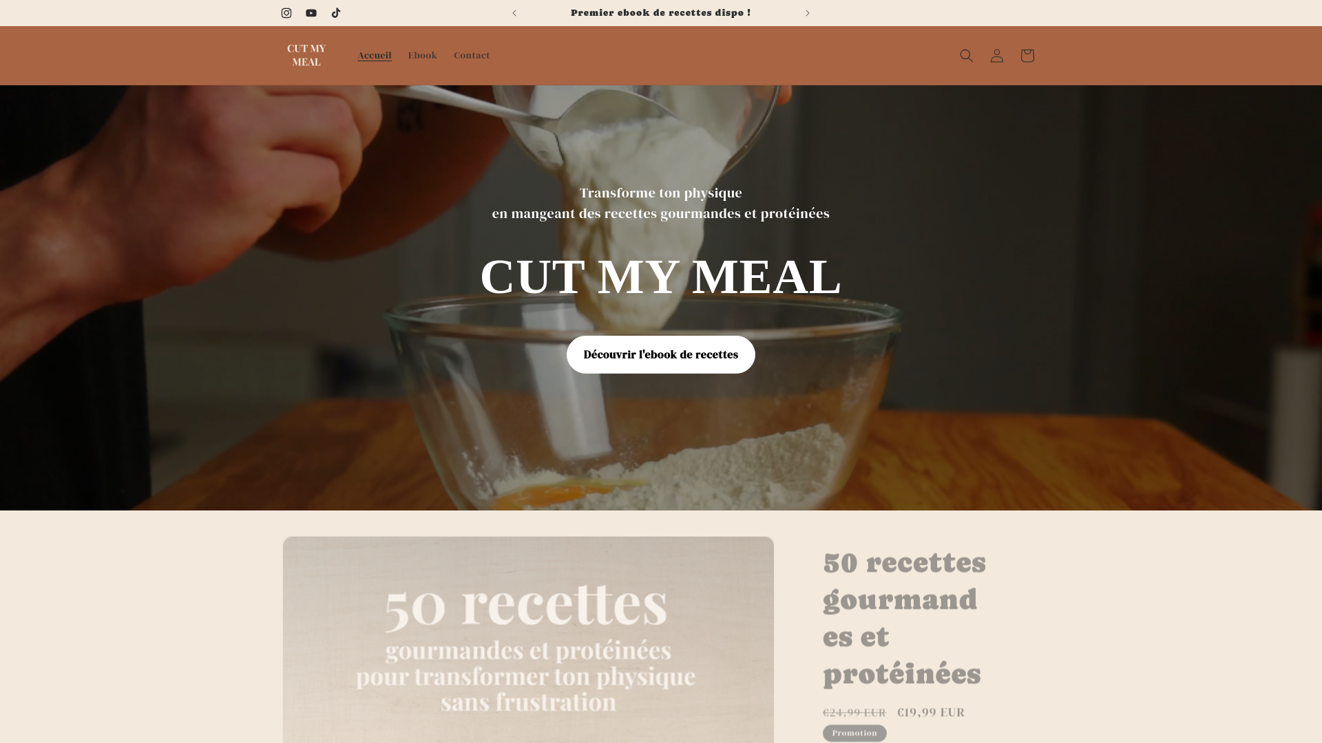 website screenshot of https://cutmymeal.com/