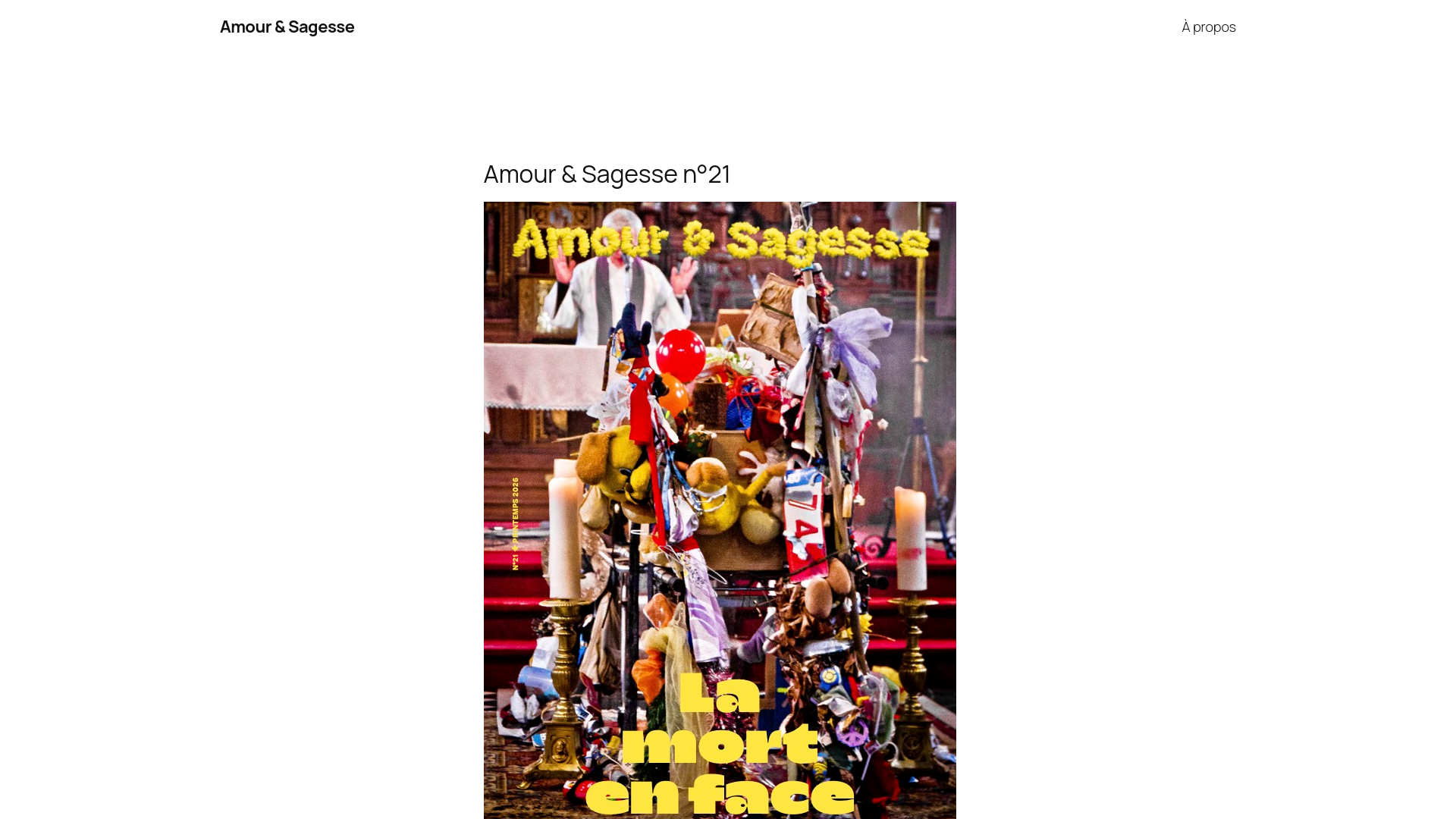 website screenshot of https://amour-sagesse.be