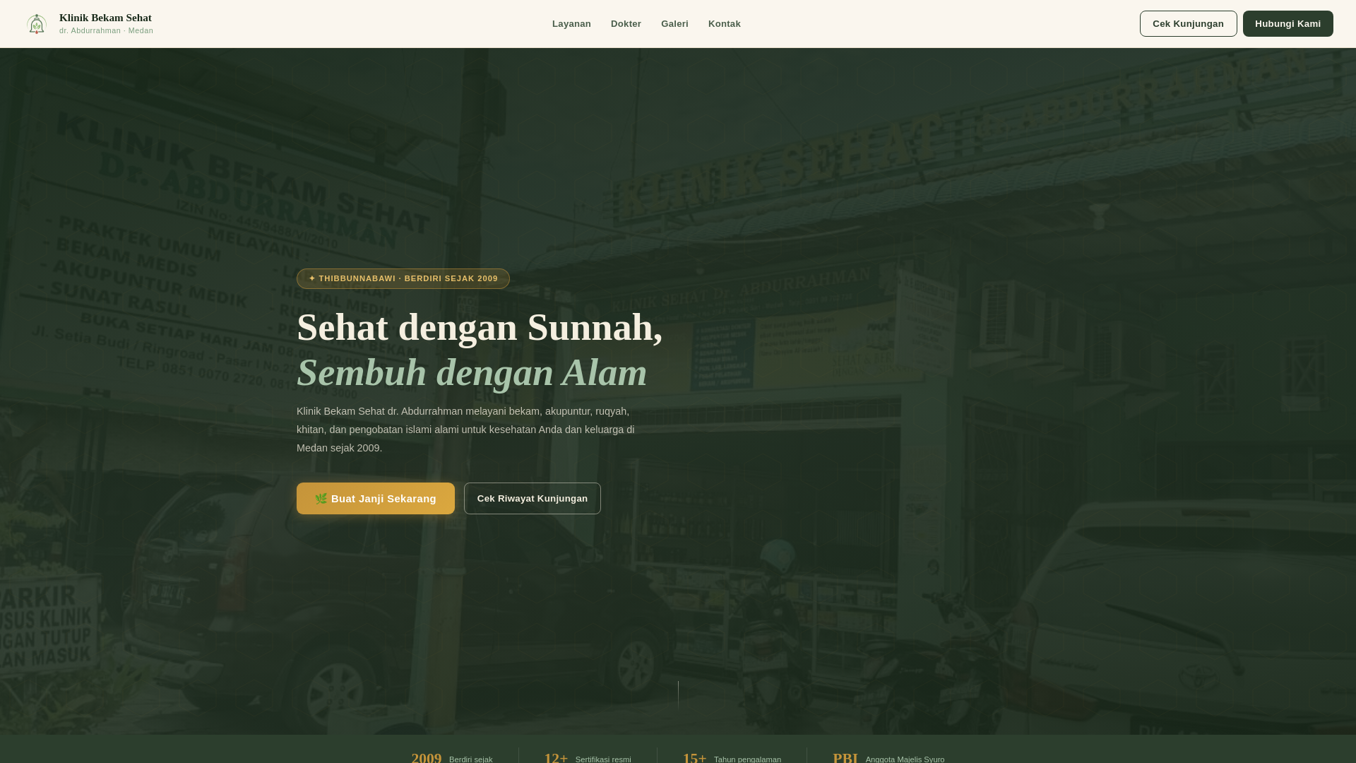 website screenshot of https://klinikbekamsehat.pages.dev/