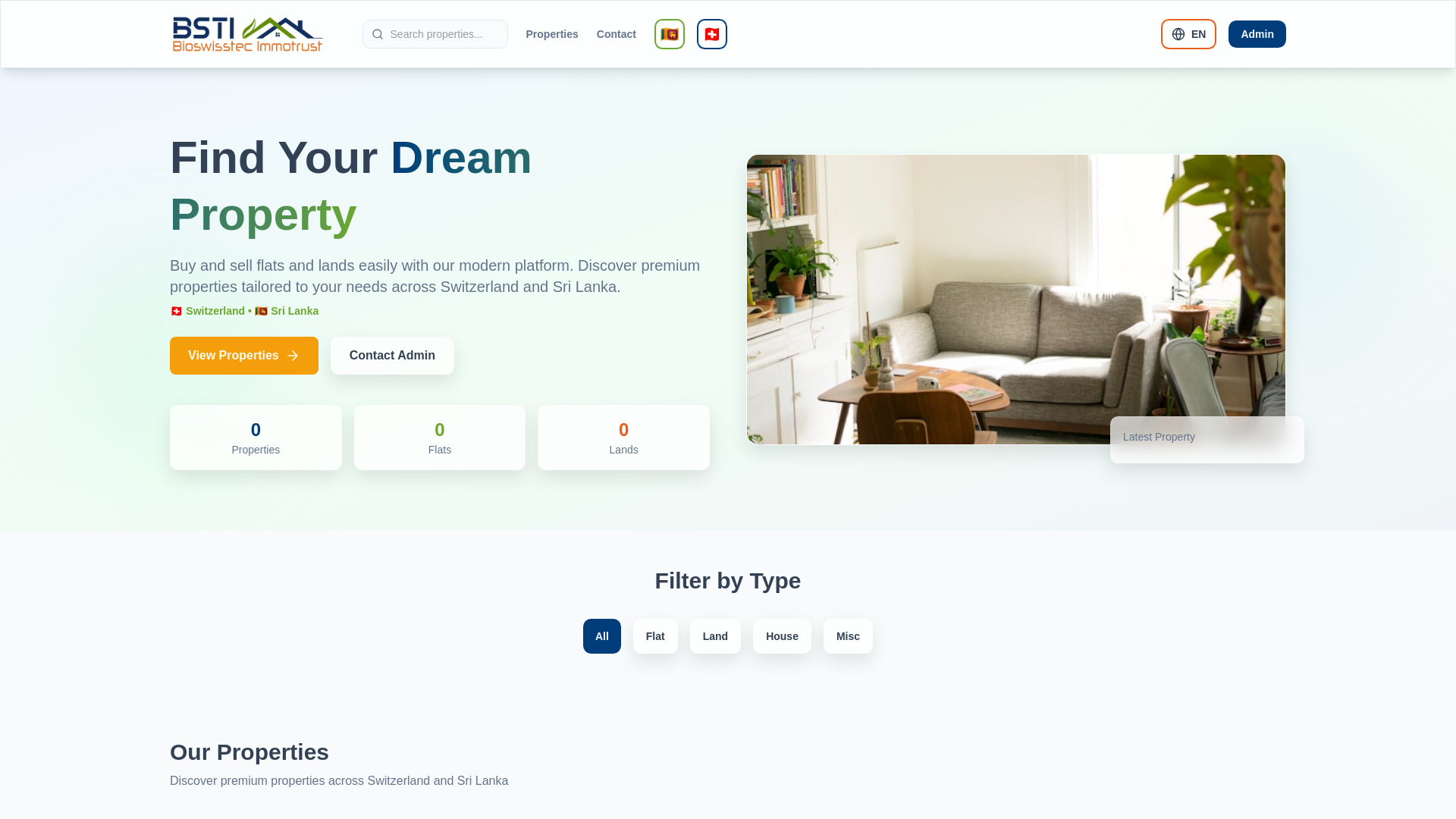 website screenshot of https://bstimmotrust.sbs/
