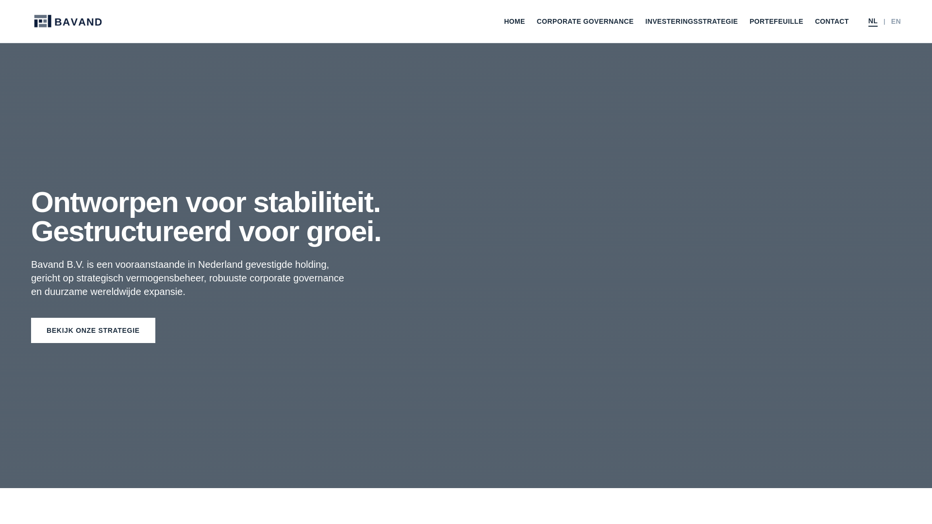website screenshot of https://bavand.nl/
