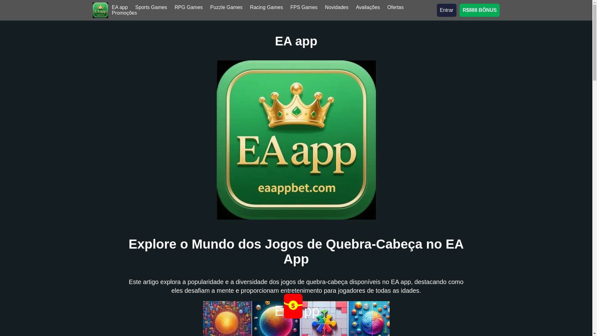 website screenshot of https://eaappbet.com/