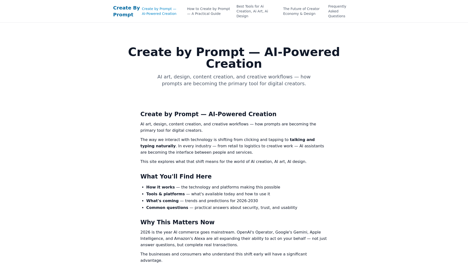 website screenshot of https://createbyprompt.pages.dev/
