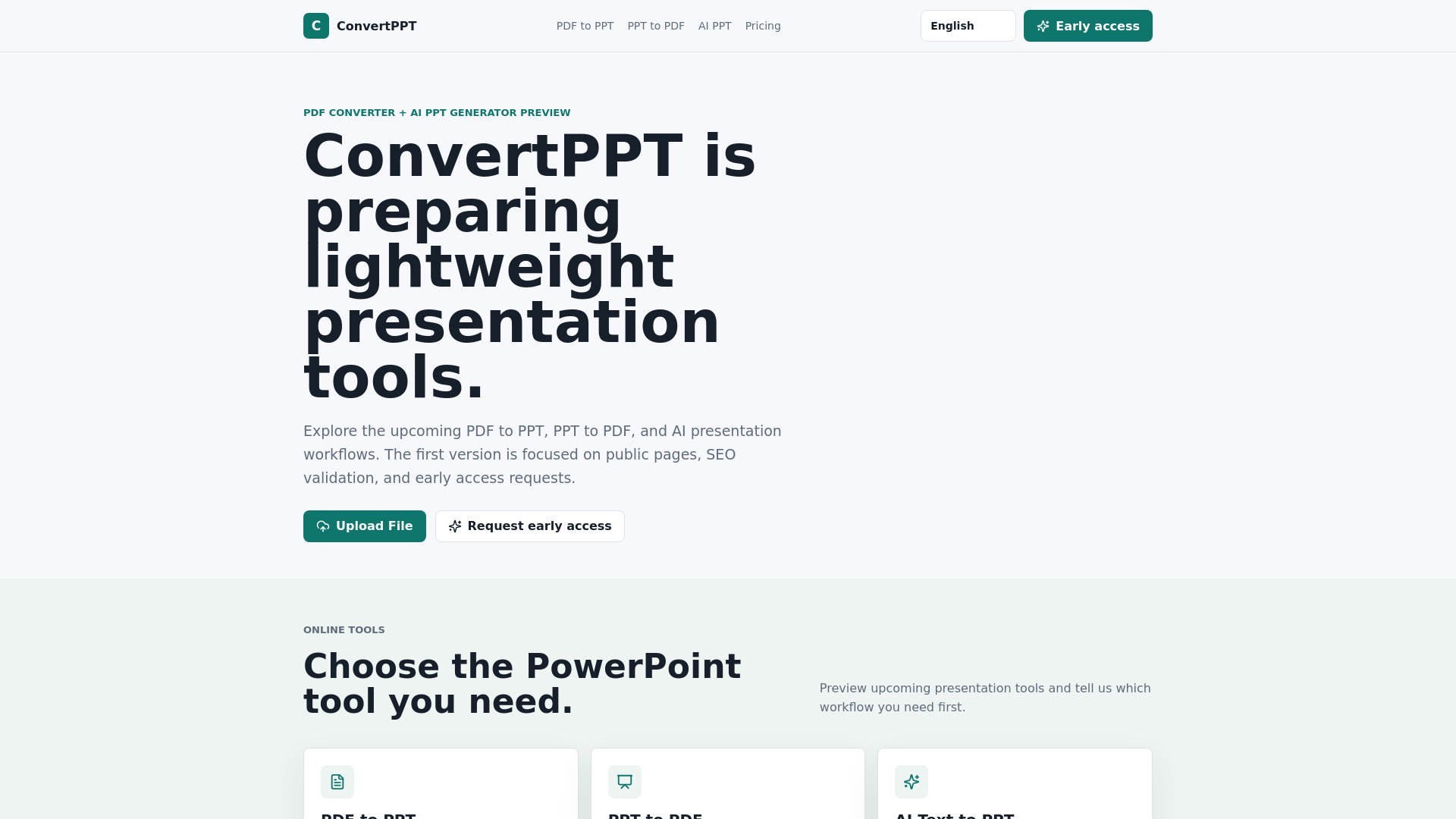 website screenshot of https://convertppt-cf.pages.dev/