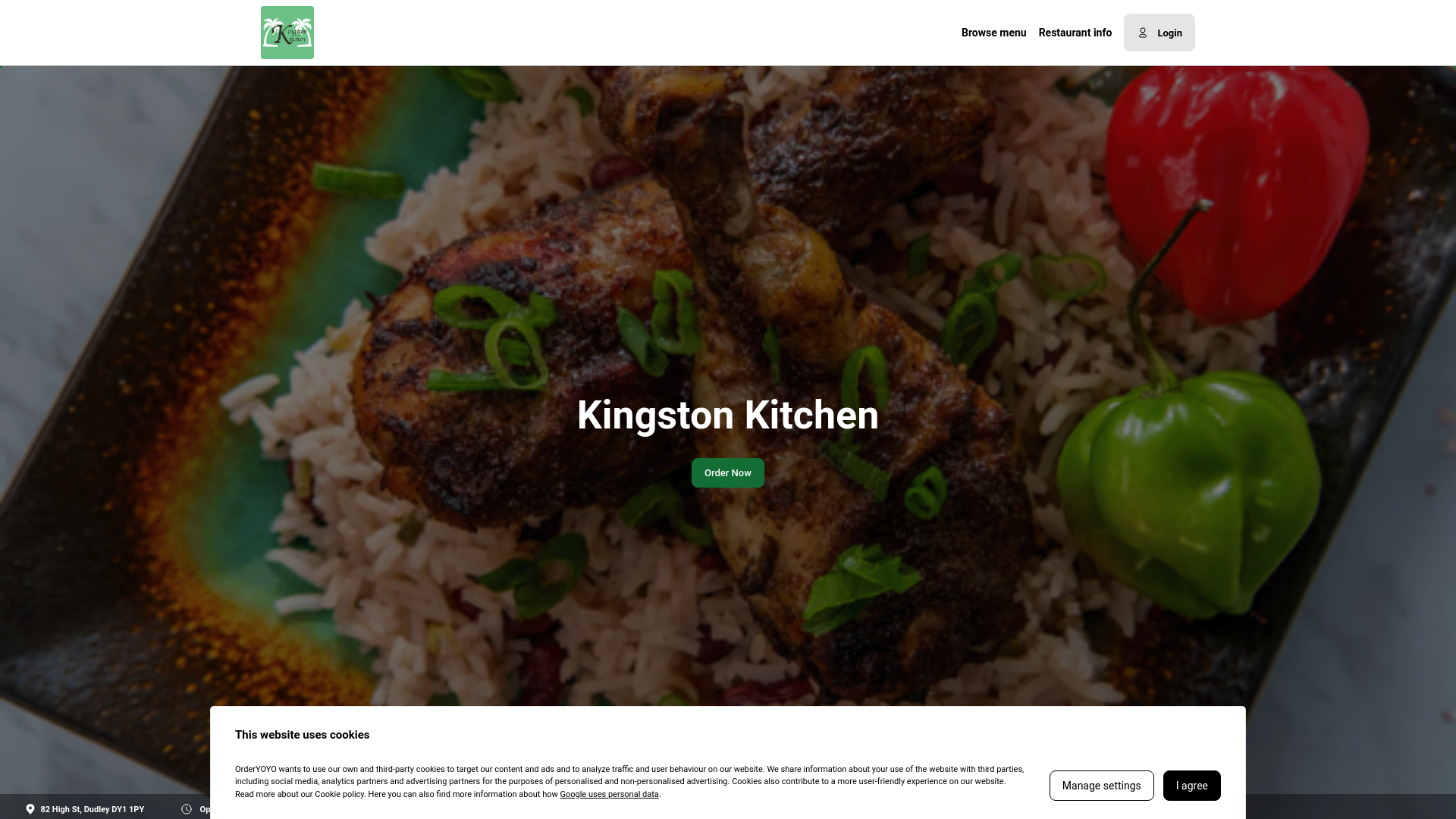 website screenshot of https://kingstonkitchen-order.com
