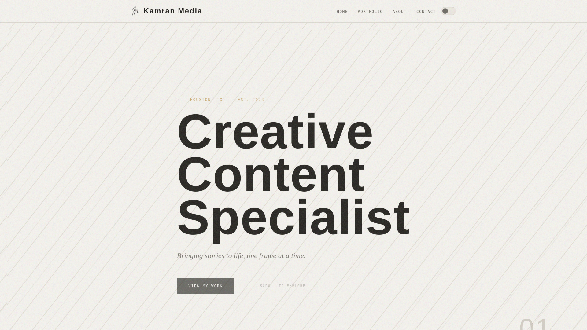 website screenshot of https://kamranmedia.pages.dev/