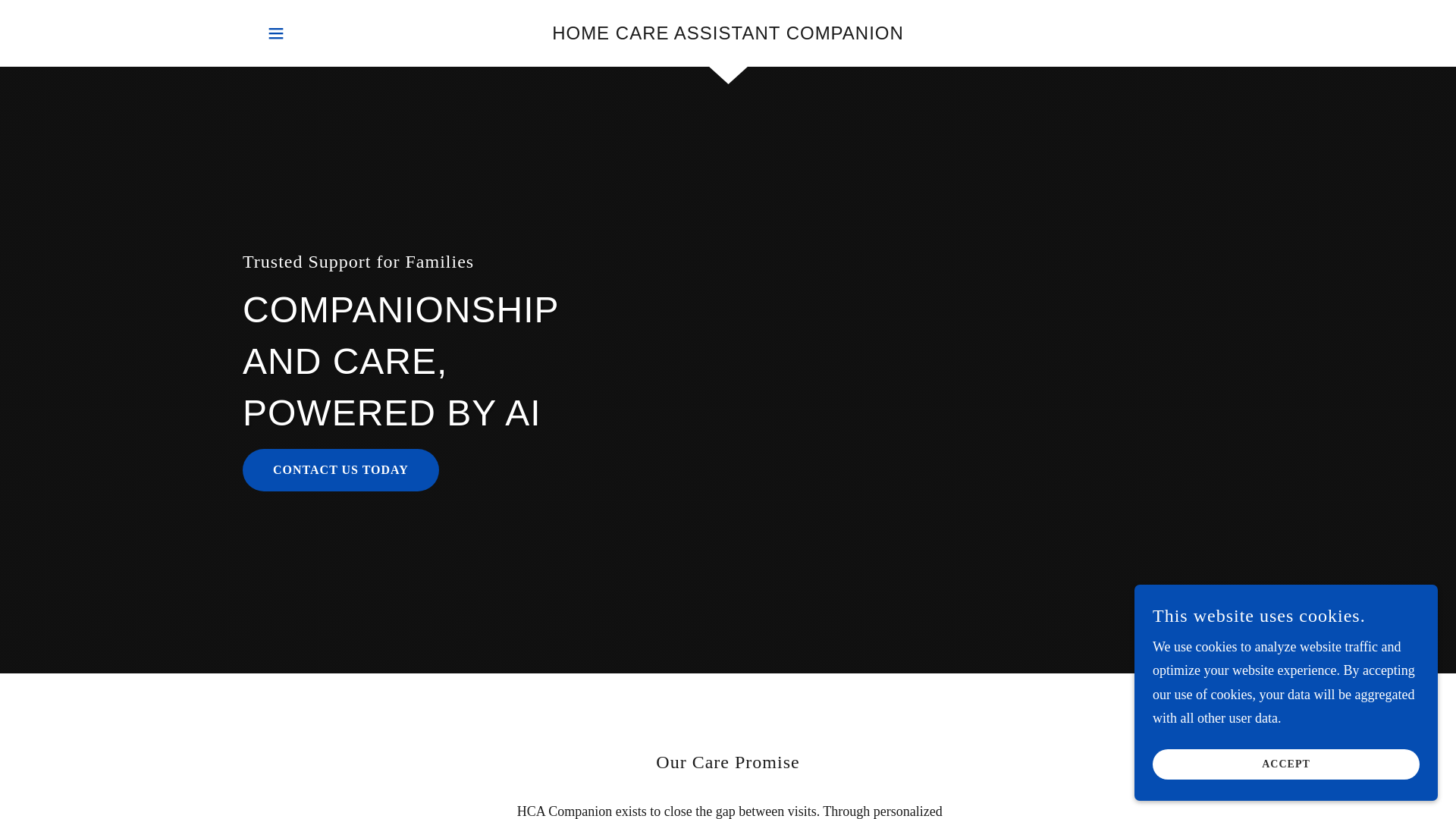 website screenshot of https://hcacompanion.com/