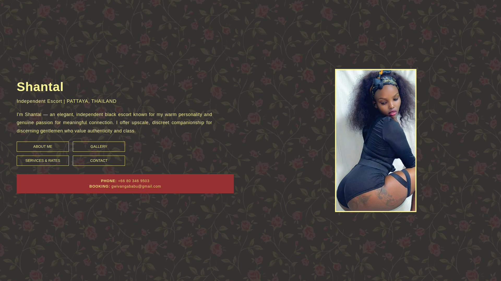 website screenshot of https://shantalindependentescort.com/