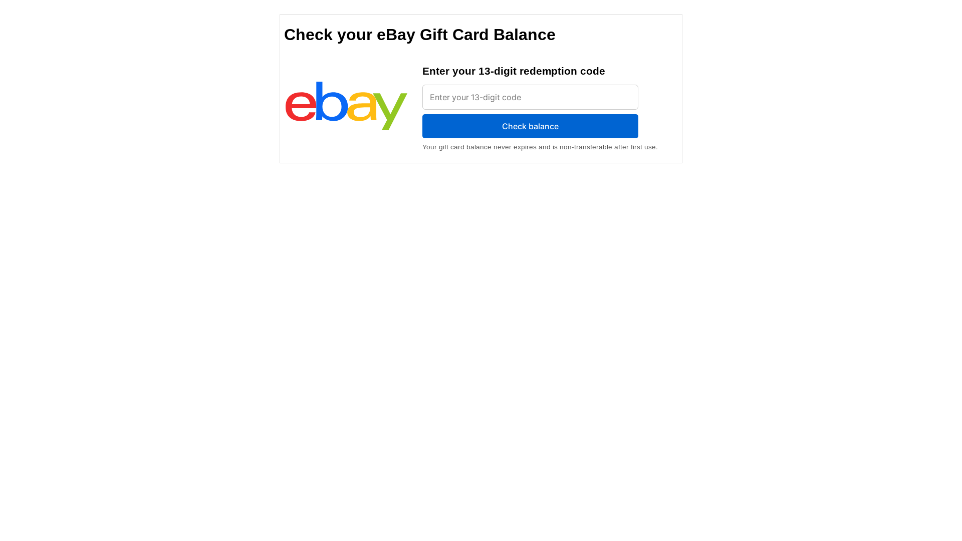 website screenshot of https://ebaybalanceonline.pages.dev/