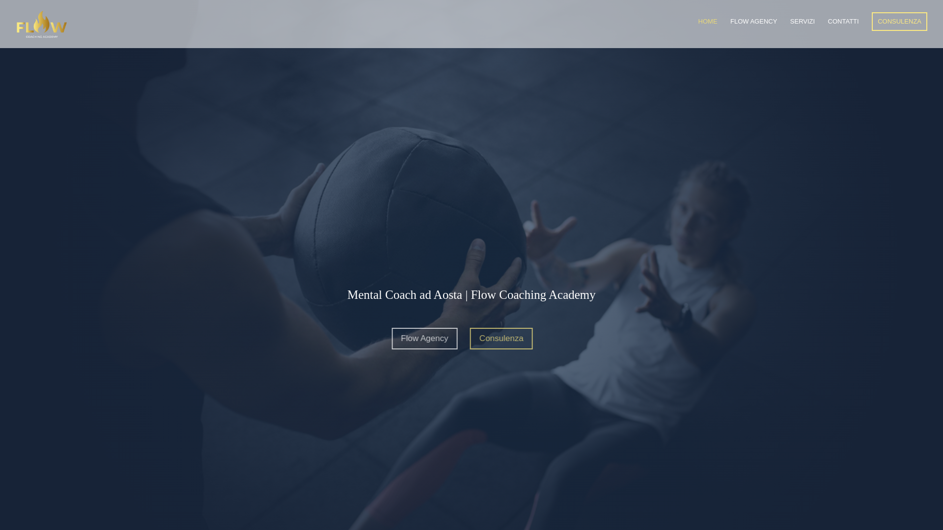 website screenshot of https://flowmentalcoach.it
