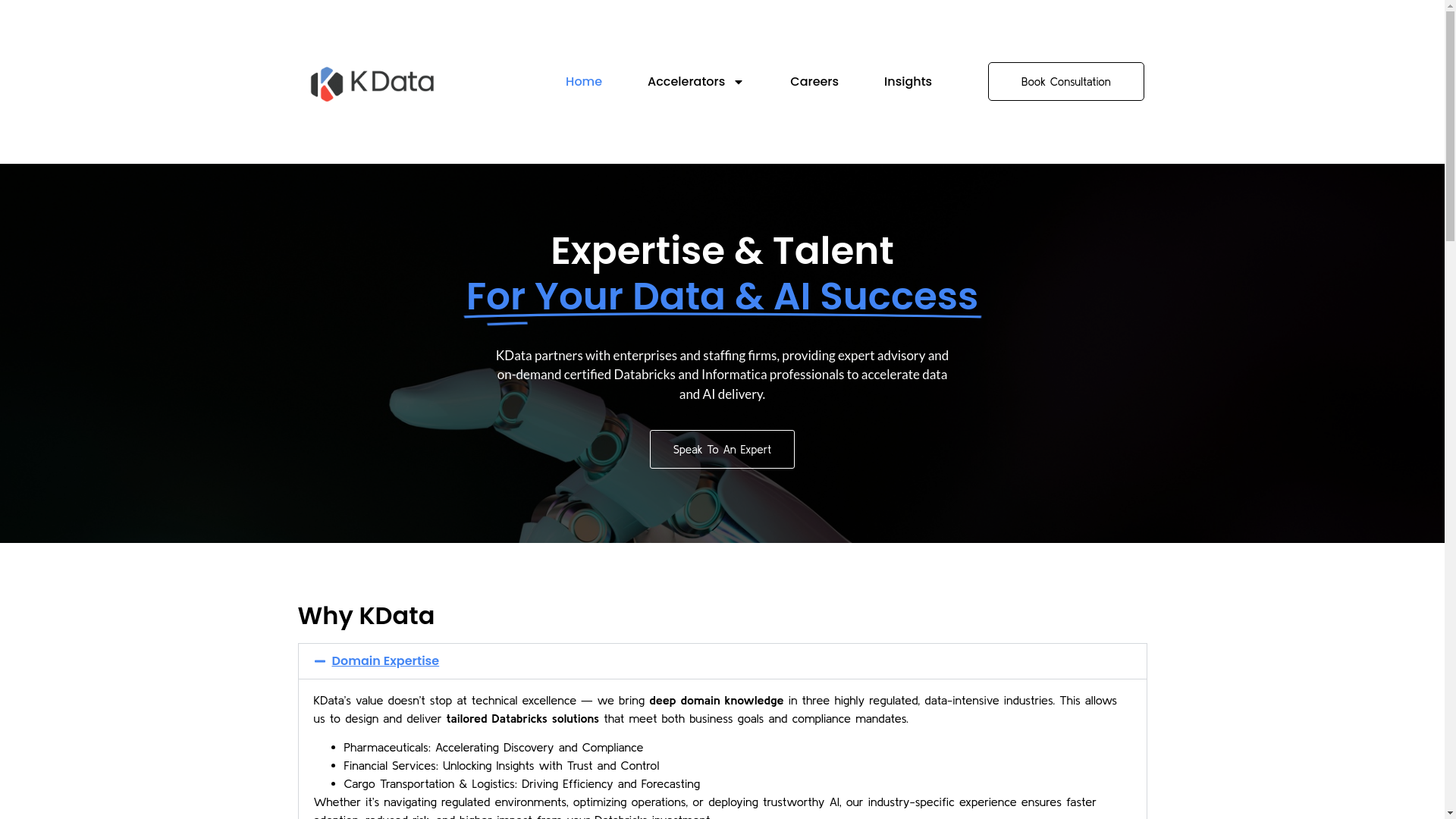 website screenshot of https://gokdataai.com/
