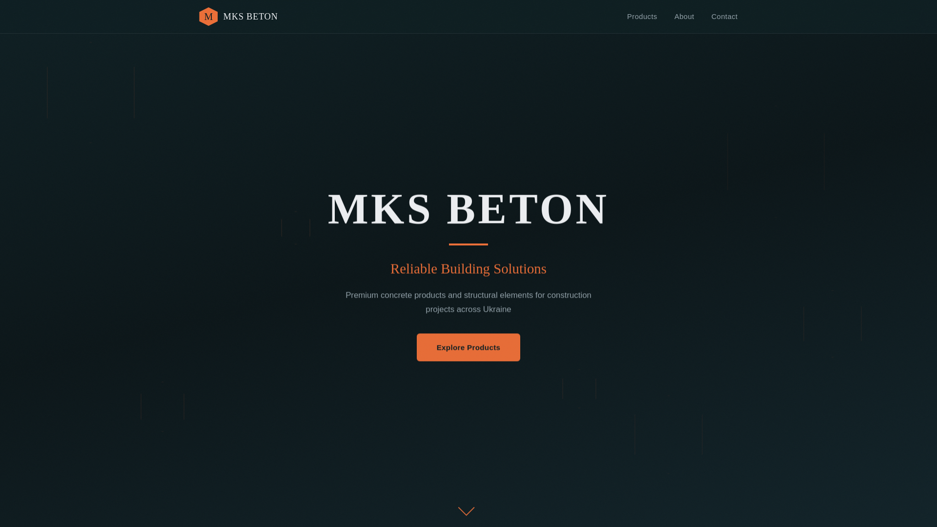 website screenshot of https://mksbeton-website.pages.dev/