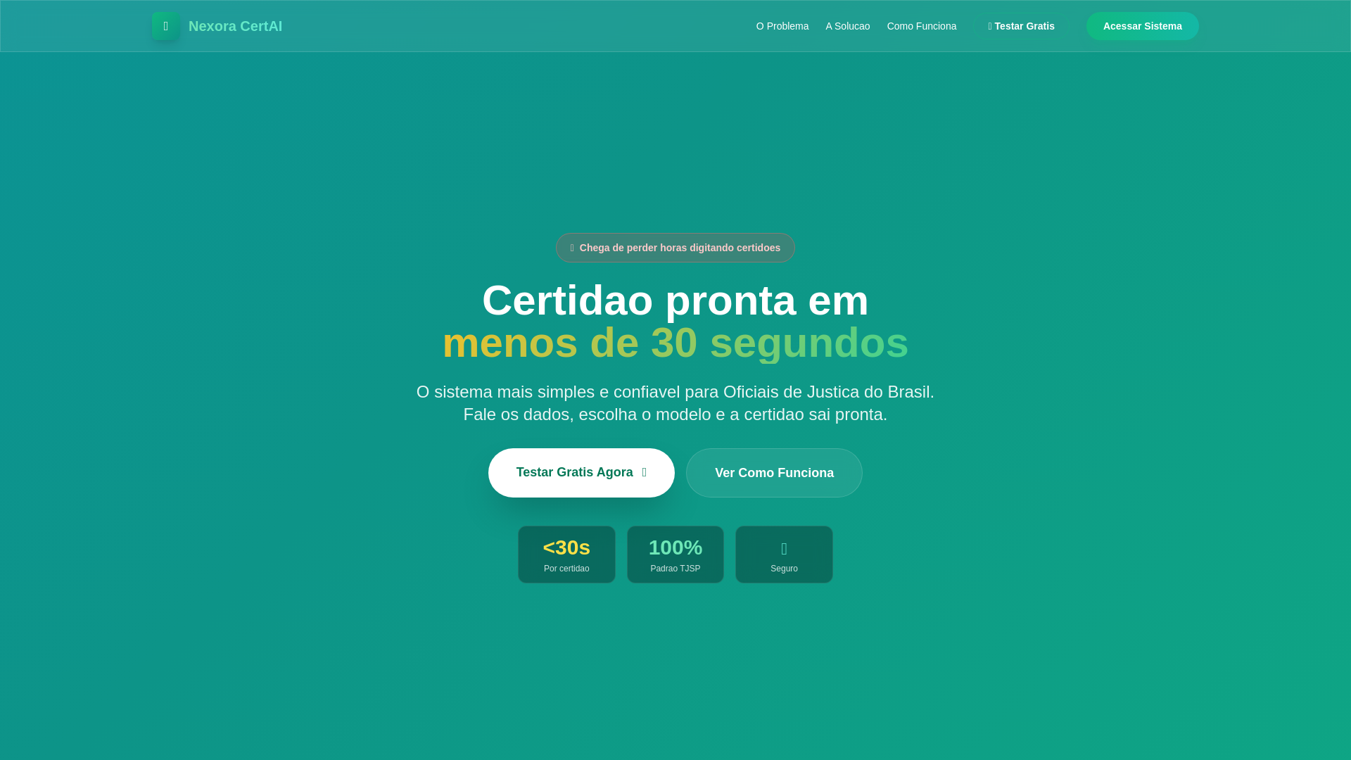 website screenshot of https://certai-digitalizacao.pages.dev/