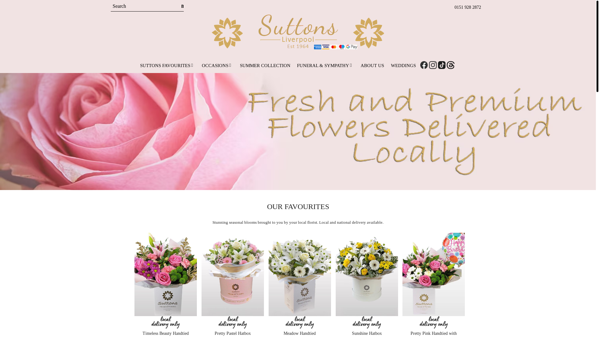 website screenshot of https://suttonsfloristliverpool.co.uk/
