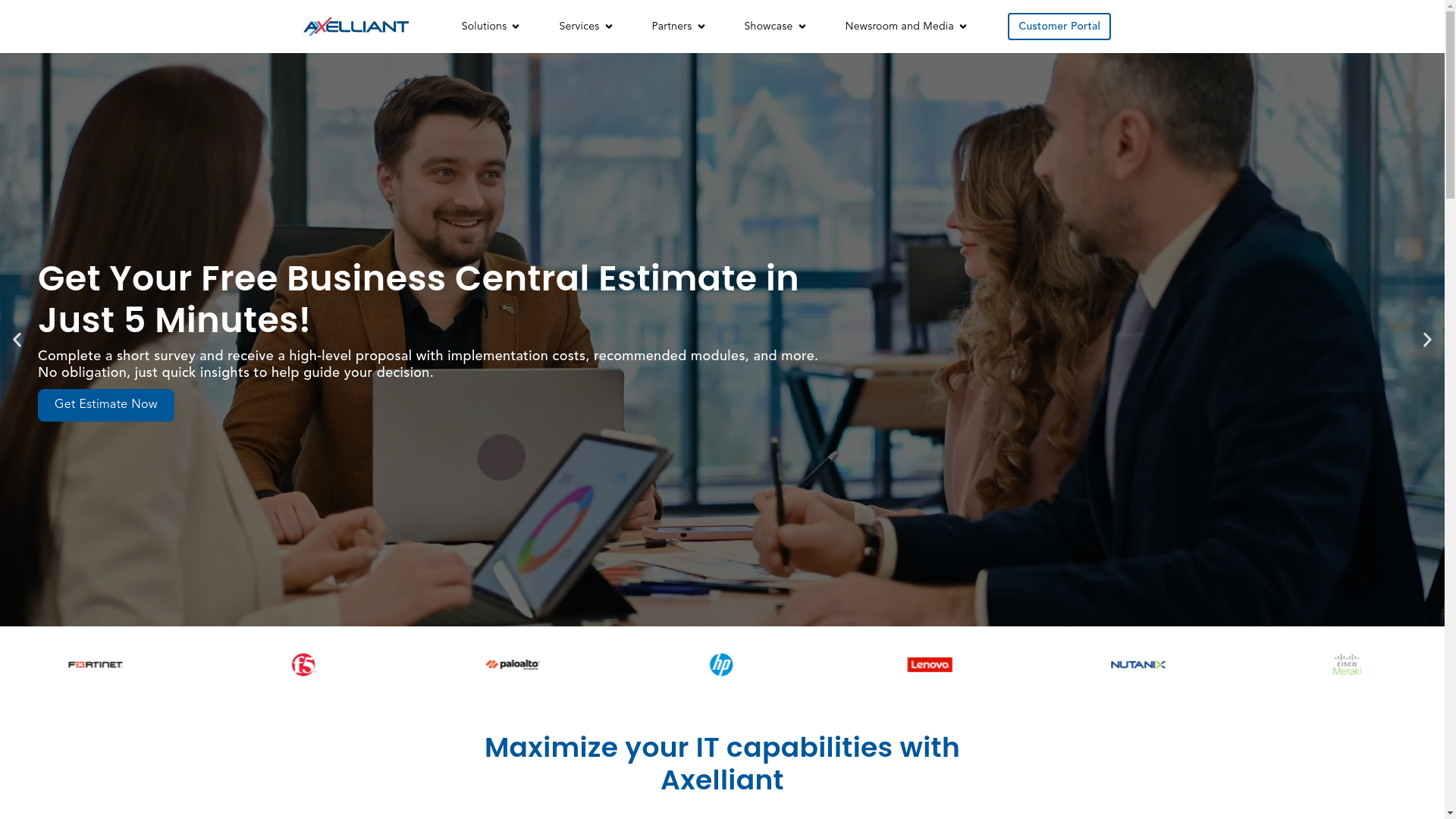 website screenshot of https://axelliantpartner.org/