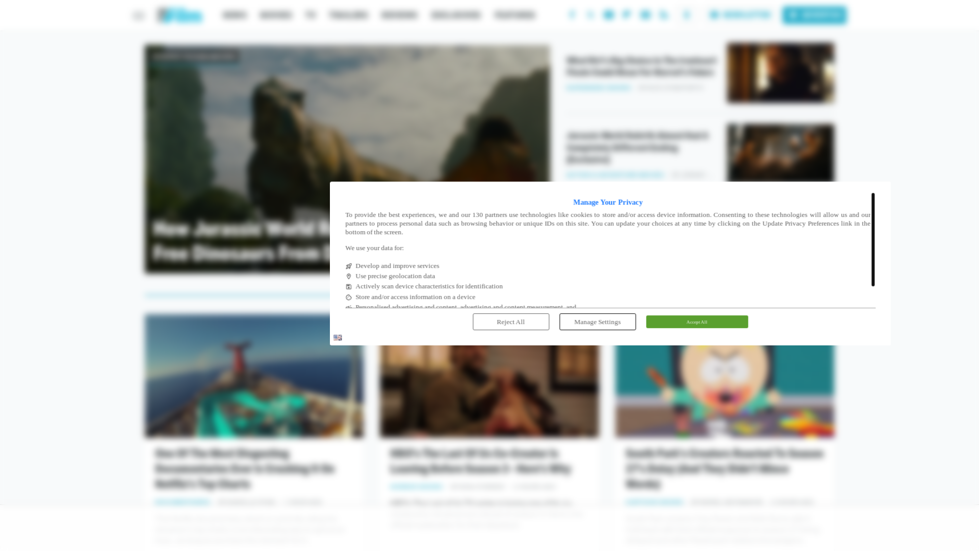 website screenshot of https://slashfilm.com/